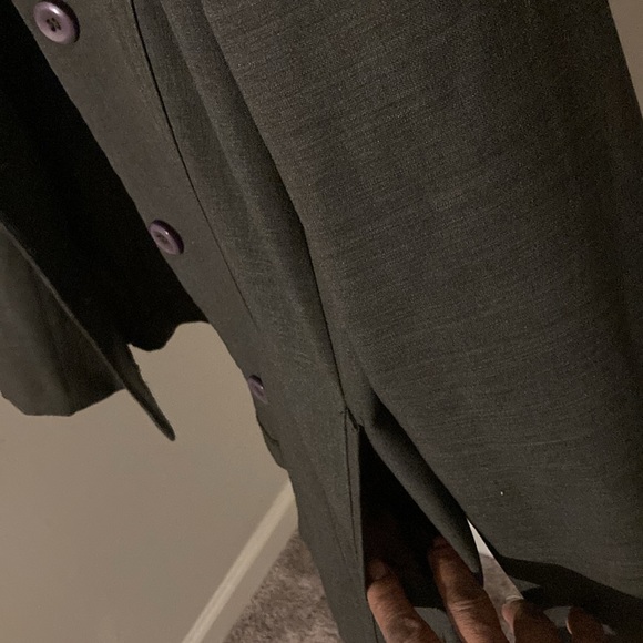 LaBelle | Young Womens /Juniors Vintage Olive Green Mini Skirt Suit - Size 13 - Picture 12 of 15